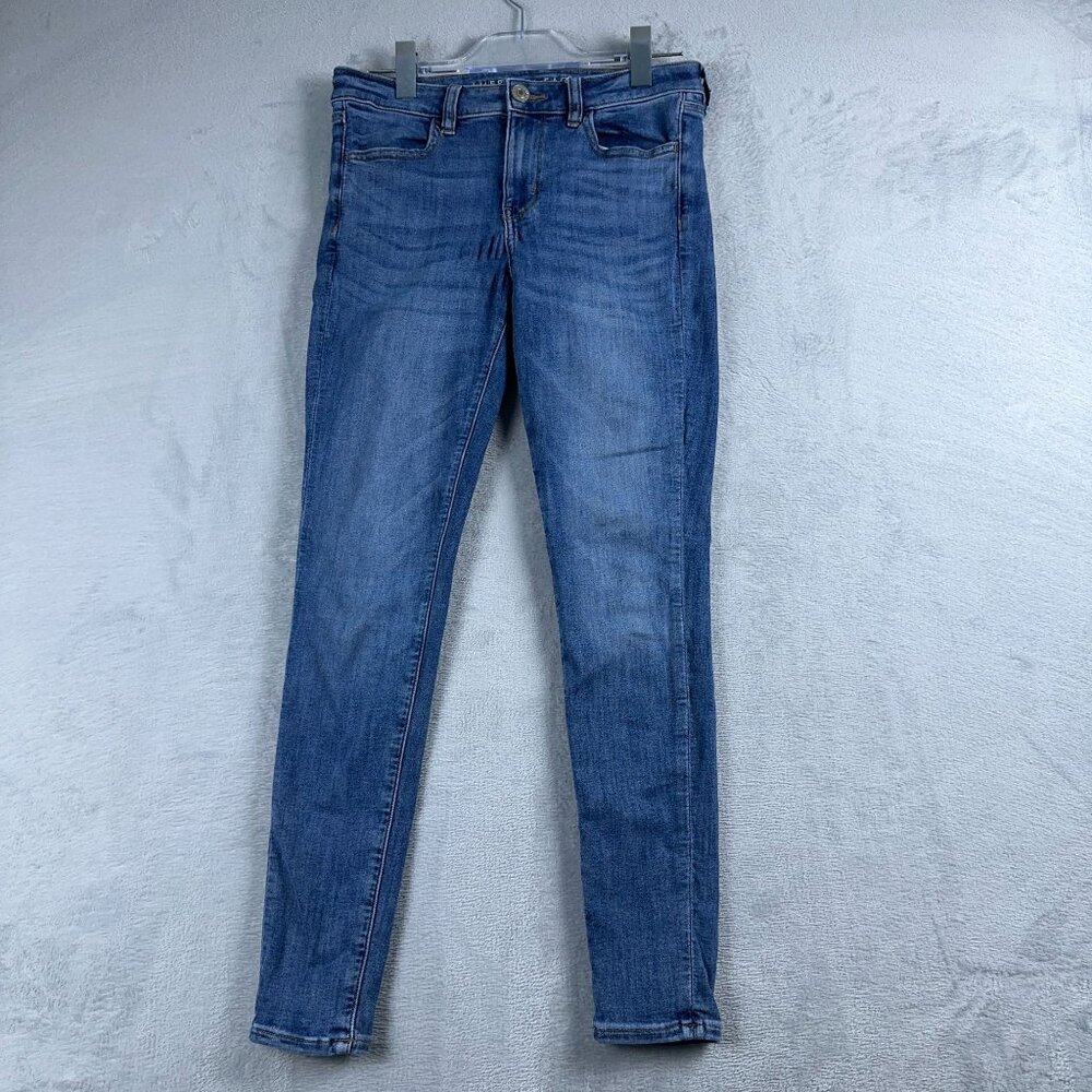 American Eagle Outfitters Jegging Jeans Next Level Stretch Womens Blue Size W29